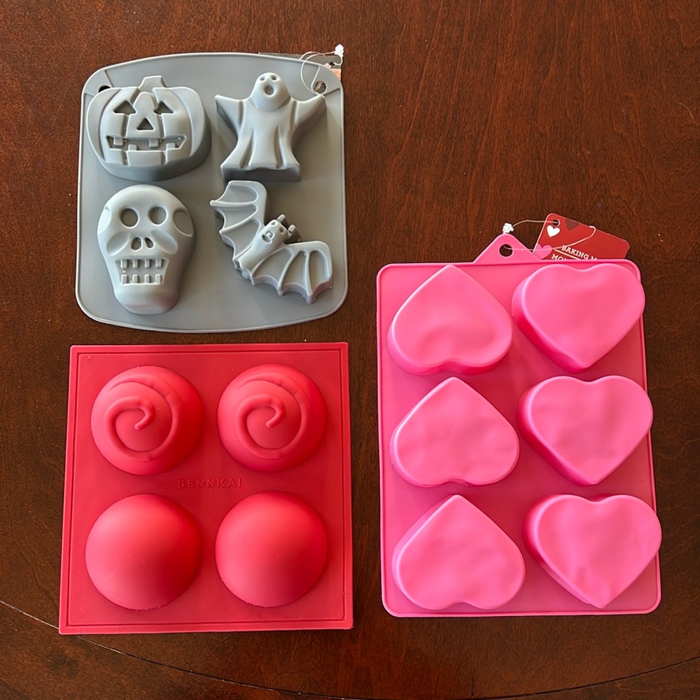 Set of 3 Baking/Cocoa Bomb molds ~ Fabfitfun